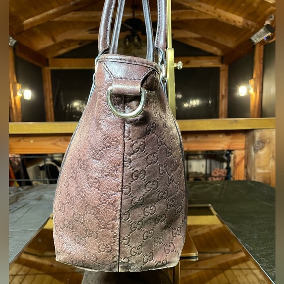 Gucci Joy brown leather GG Supreme tote - Picture 2 of 11